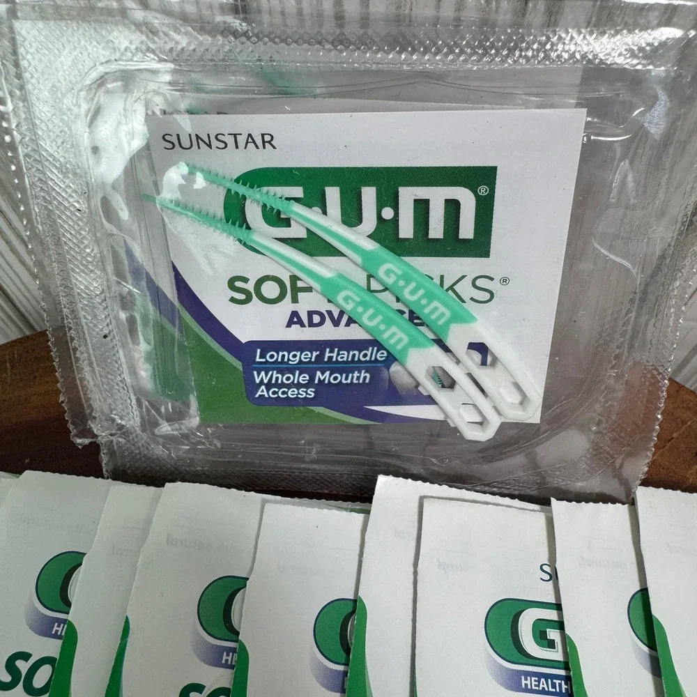 Sunstar GUM Soft-Picks Dental‎ Picks Bulk Lot On-the-Go Original Advanced 35 Pks